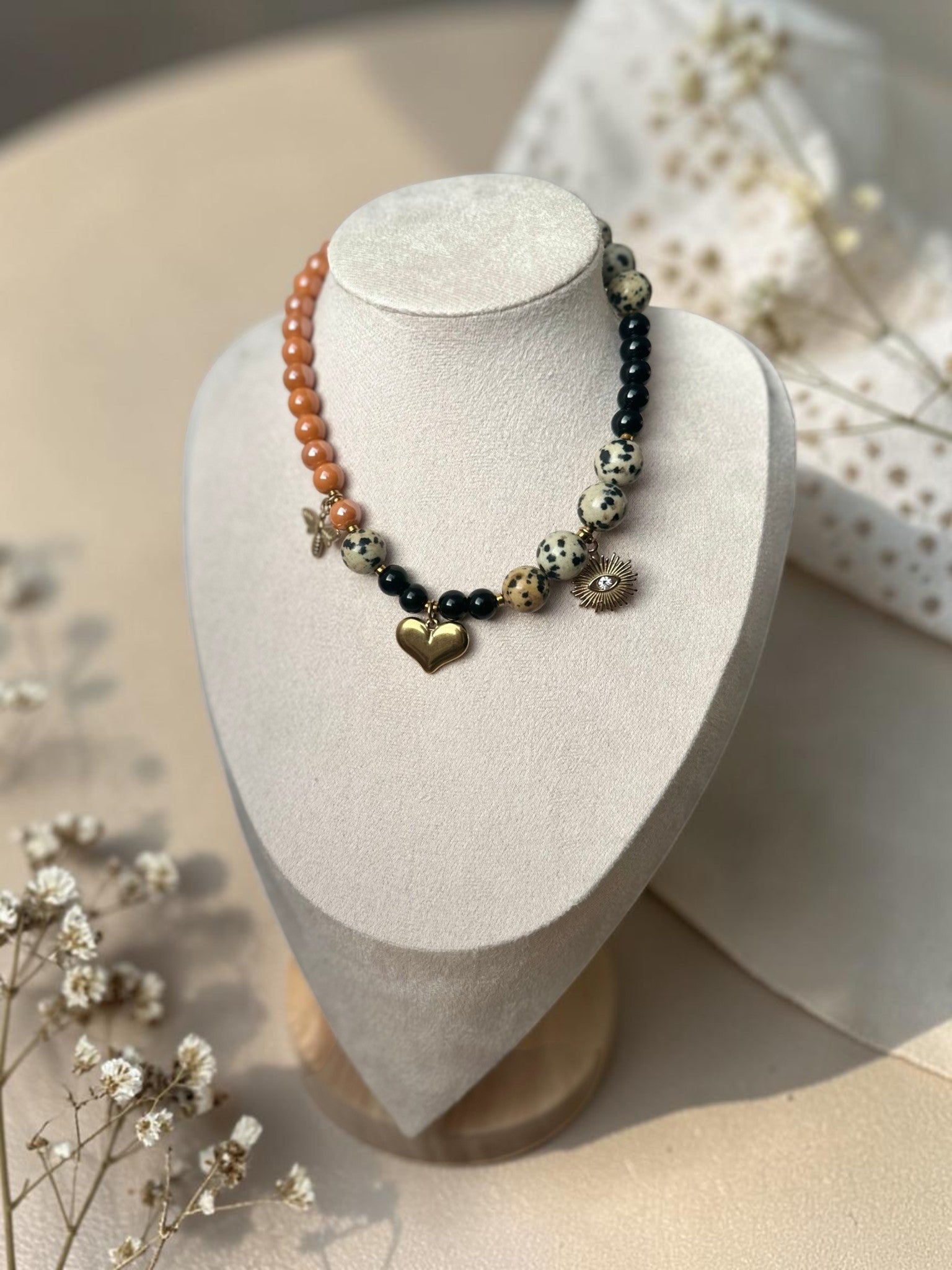 Vėrinys “Boho širdis”